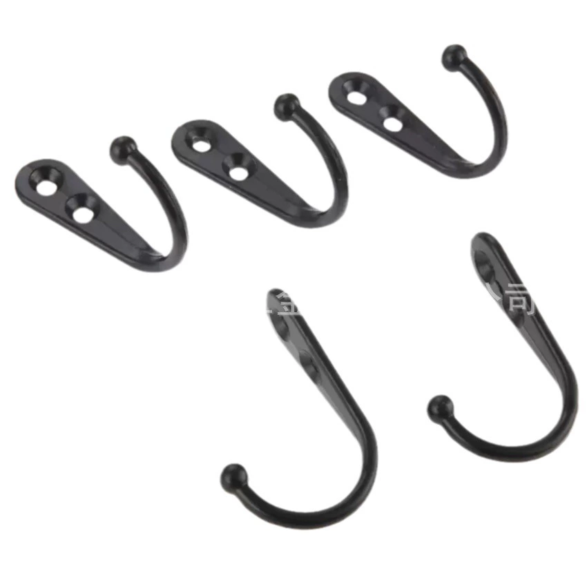 Step into the popular zinc alloy black silver bronze single hook small mini hook spot hook simple coat hook