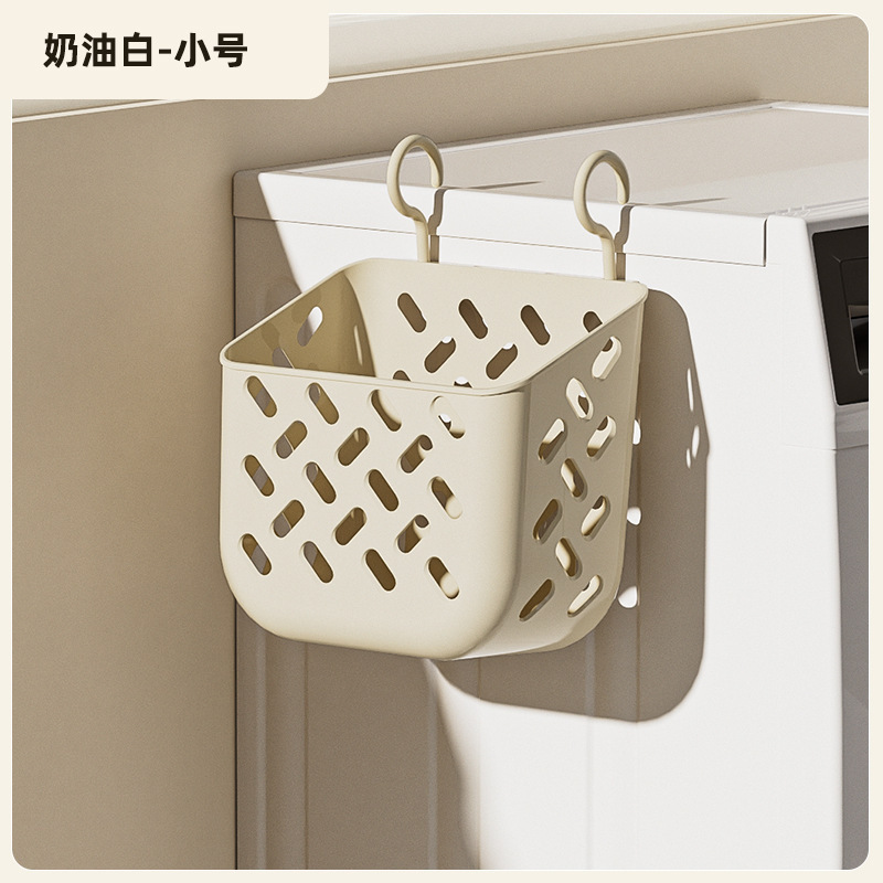 壁掛け洗濯かご家庭用折り畳み洗濯かご貯蔵物大収納かごプラスチック洗濯かご卸売りベランダ収納桶|undefined