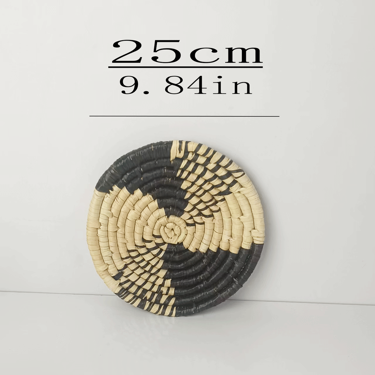 Gran por mayor tejido de paja artesanal tejido de caña personalidad característica de la decoración de pared del dormitorio estilo nórdico