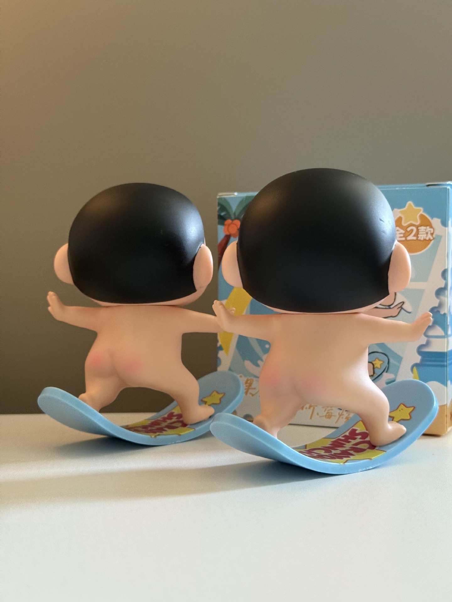 Cute Naked Surfing Crayon Shin-Chan Doll Desktop Ornament Car Decoration Trendy Toy Gift