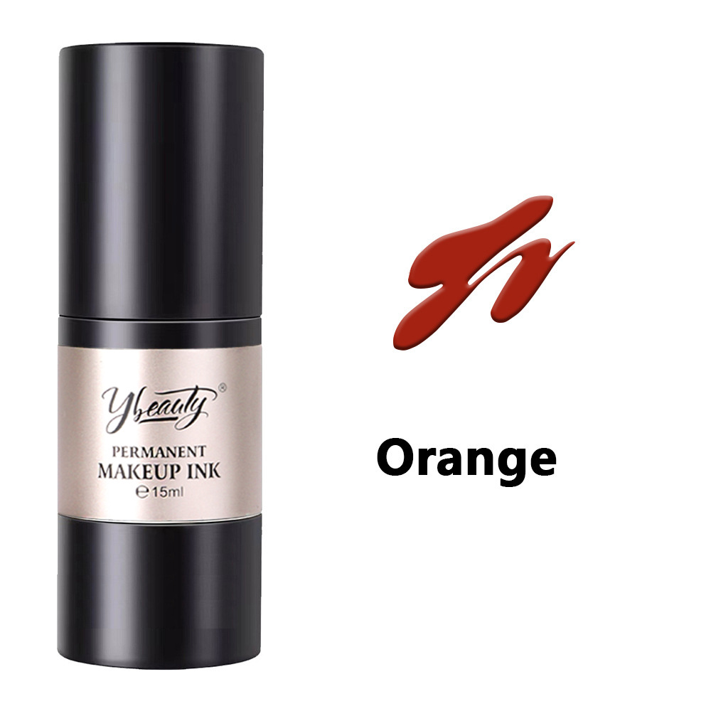 Ybeauty material de color de tatuaje 15ML planta fácil de colorear tatuaje de cejas niebla de cejas blanqueamiento de labios lentillas cosméticas línea de leche de color profesional