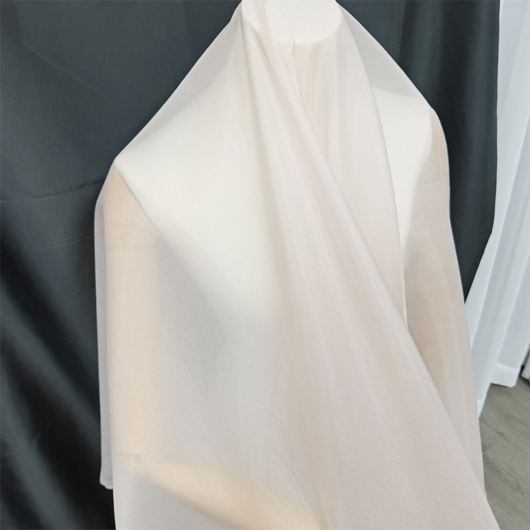 雪中飞欧根纱   微薄闪光亲肤染色古装汉服衬衫雪纺全涤纶面料