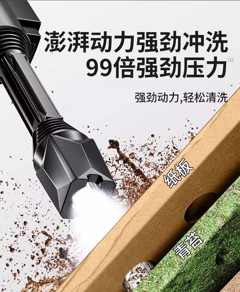 2026 New German Wireless High-Pressure Car Washer, Household High-Pressure Water Gun, Rechargeable, Portable, High-Power Cleaning