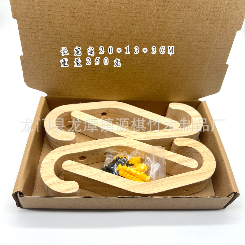 Gancho de madera maciza creativa abrigo de pared interior y sombrero gancho de madera gancho de pasillo gancho de almacenamiento simple suministro de gancho de abrigo