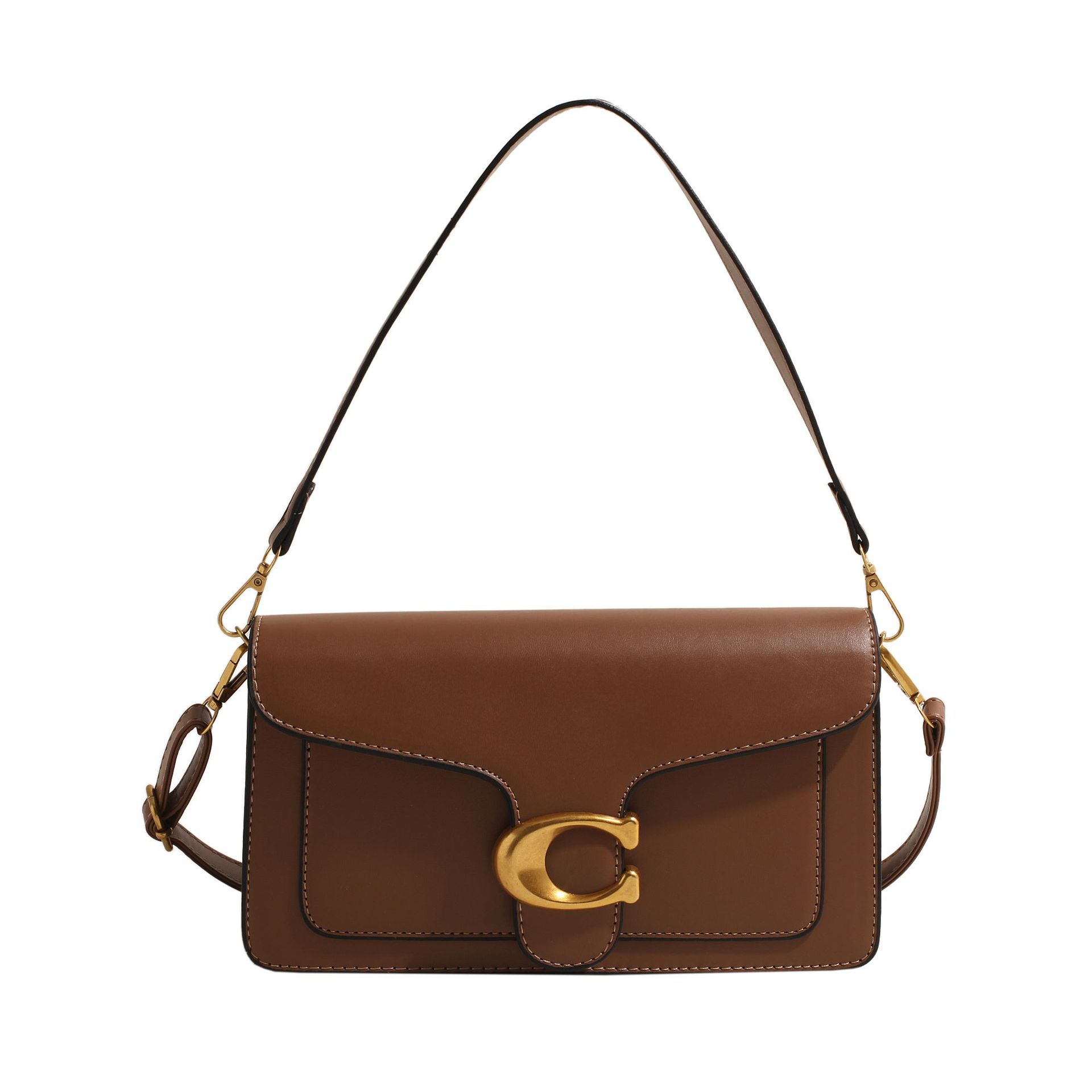 2024 nuevo bolso de nicho para mujer, textura de alta calidad, color sólido, diseño de hardware simple y versátil, bolso diagonal de un solo hombro image 7