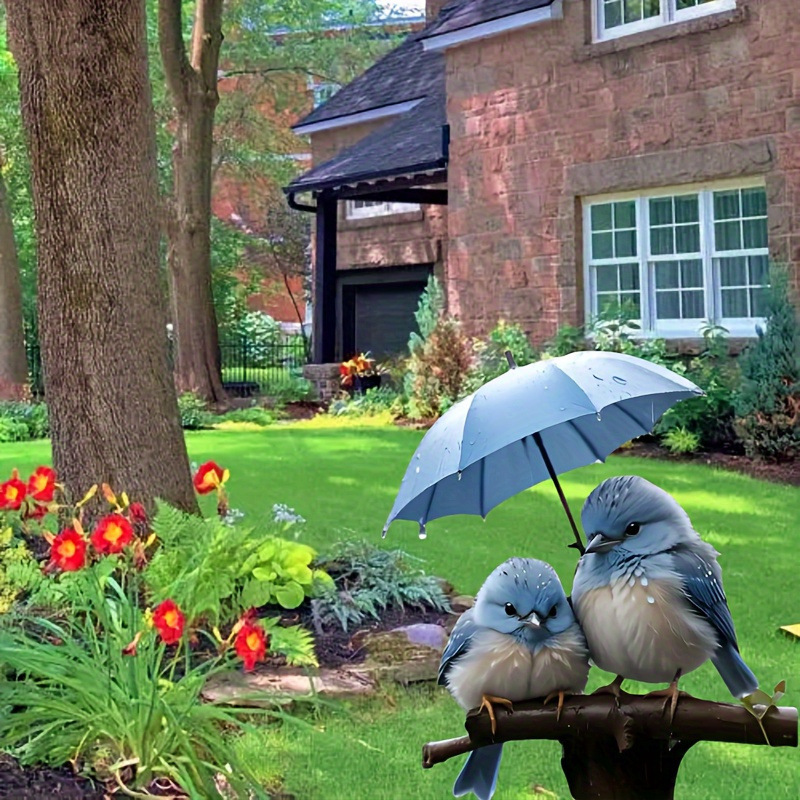 跨境2D亚克力花园桩地插亚马逊热卖户外庭院摆件场景装饰道具