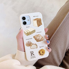 同款可降解牛角包麵包簡約復古麵包iphone14蘋果手機殼新款女個性