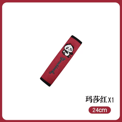 Lens Large Truck Taxi Anti-wear – Seat belt shoulder pad - panda-style-martha-red-24-cm-1-piece