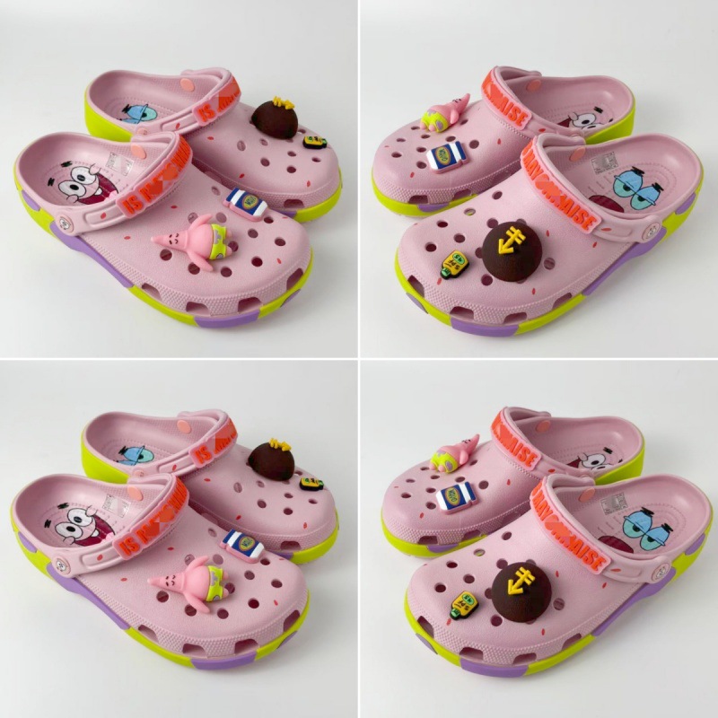 Kajia's new Patrick Star cartoon clogs for men and women, breathable and non-slip, co-branded beach shoes, closed-toe sandals