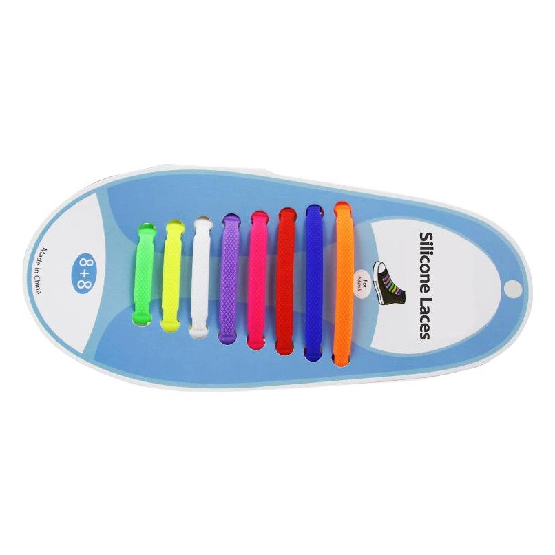 Силиконовые ленивые шнурки Эластичные шнурки Joker OPP трансграничная электронная коммерция взрывы I-образные шнурки заводские магазины