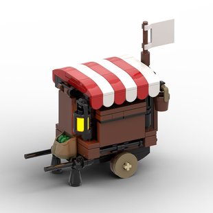 Moc-114509 Medieval Vegetable Stall 189 Particle Number Christmas Kidsren's Gift