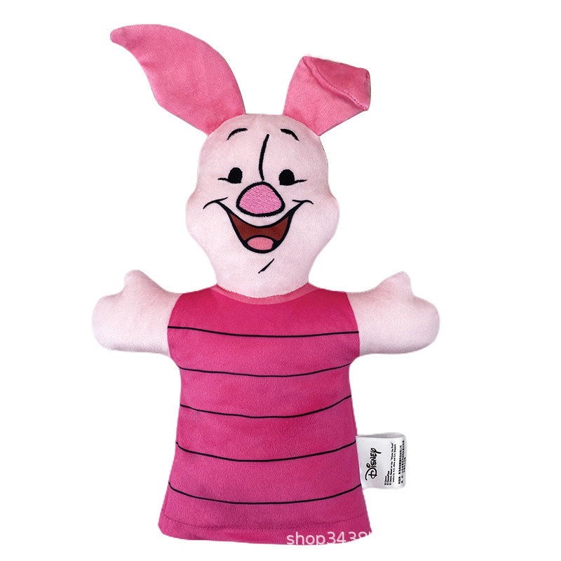 En stock muñeca de dibujos animados genuino Disney marca marioneta de mano interacción padre-hijo Mickey Mouse niños educación temprana juguete de peluche