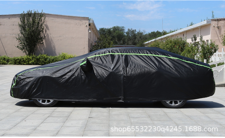 210D Oxford Cloth Car Cover with Fleece Lining, Thickened, Rainproof, Snowproof, Frostproof, Sunproof, Full Car Cover, in Stock