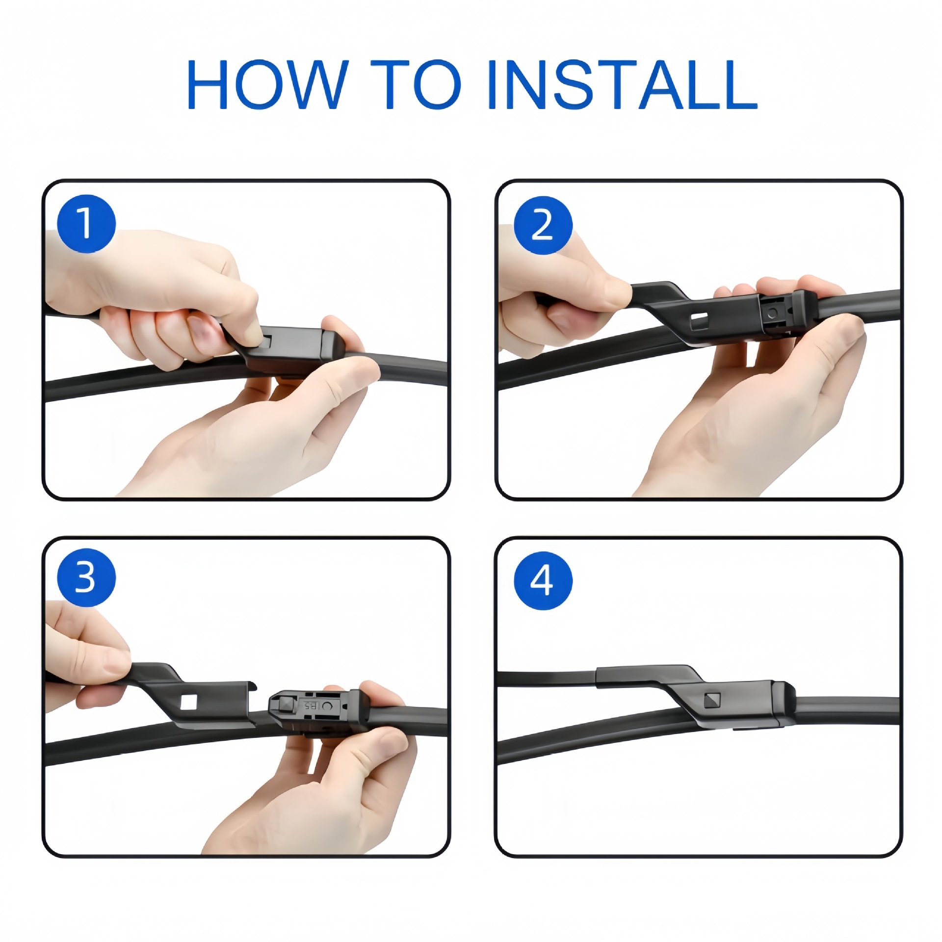 Suitable for Mg Mgzs 3Pcs Frameless Wiper Blades Rear Wiper Cross-Border Factory Dropshipping