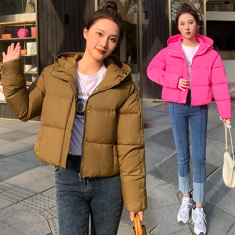 外国貿易の簡単な2023種類の韓国版の帽子の短い羽毛の綿服の小さい子供のレジャーのパンの服のジャケットの小さい綿入れの上着|undefined