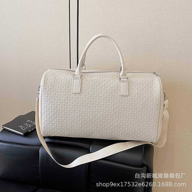 2025 Travel Bag Women's Lightweight Short-Distance Travel Bag Short-Term Travel Bag Portable Luggage Bag Leather Sports Fitness Bag
