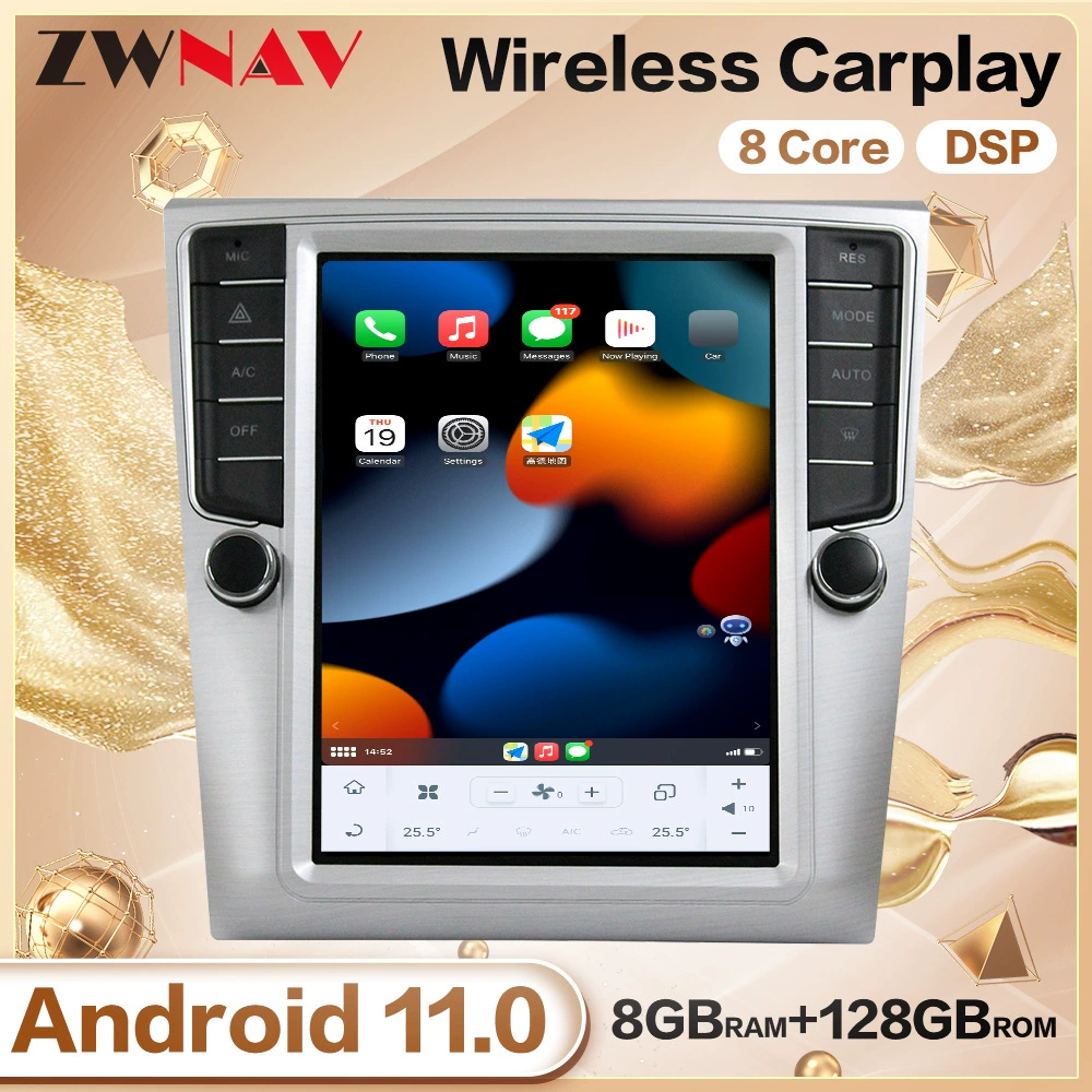 Подходит Volkswagen Magotan 2012-2016 Android 11 вертикальный экран навигации 4G Snapdragon 8 ядер 8+128