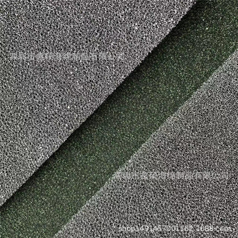 聚氨酯陶瓷过滤泡棉 活性炭银离子过滤海绵  50PPI活性炭过滤棉