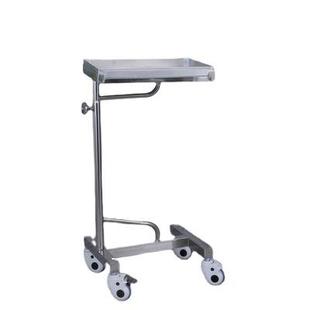 Thickened 304 stainless steel lifting pallet truck pallet rack single arm double pole operating room medical equipment cart