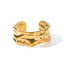 Ring suitable for men and women for beloved stainless steel, European style, does not fade, 750 sample gold