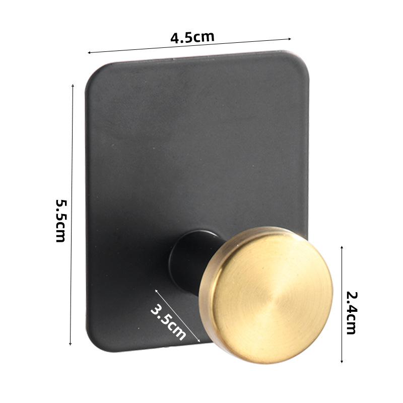 Gancho adhesivo de acero inoxidable para ropa y sombreros, sin perforación, fuerte, para baño y puerta