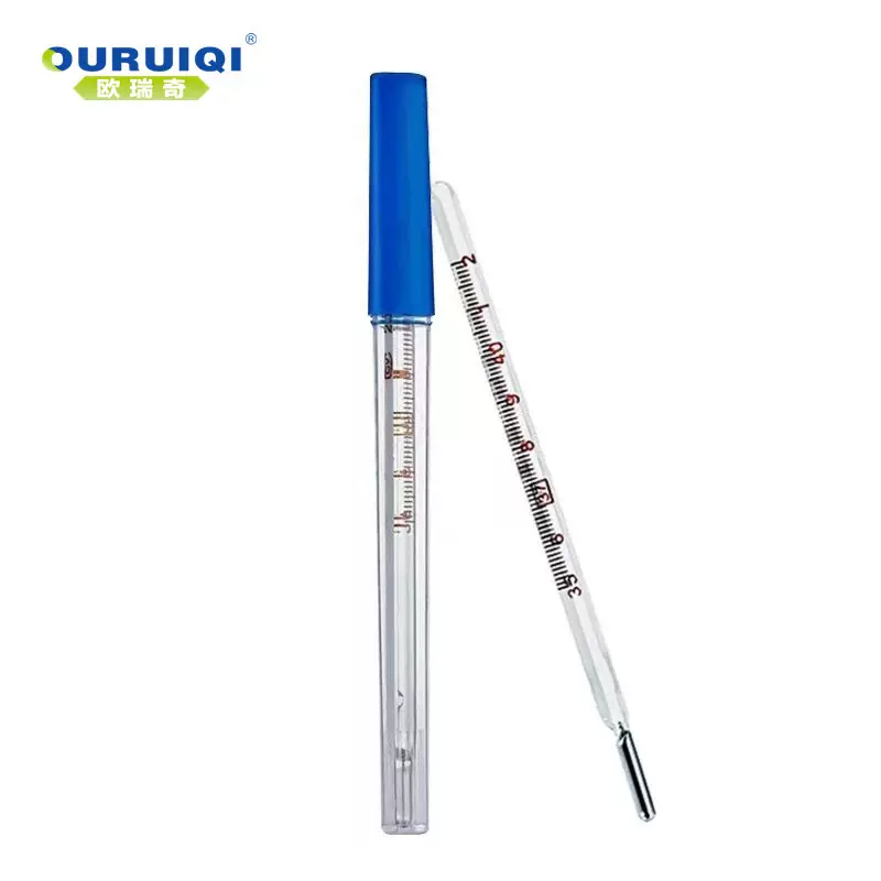 口腔医用玻璃体温计三角棒式温度计CE认证℃&℉外贸版医药包用