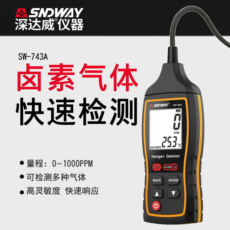 Детектор утечки Shendaway галогена Кондиционер Холодильник Автомобиль Детектор утечки фреона SW-743A