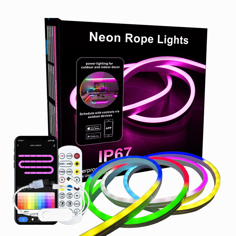 Graffiti WiFi Bluetooth magia luz de neón luz de la música con USB flexible de silicona DIY modelado inteligente caballo Luz