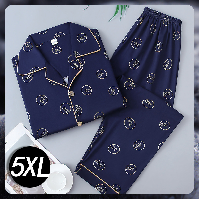 100% algodón de los hombres pijamas de primavera y otoño cardigan manga larga de mediana edad papá puede usar al aire libre desgaste del hogar traje de verano Delgado