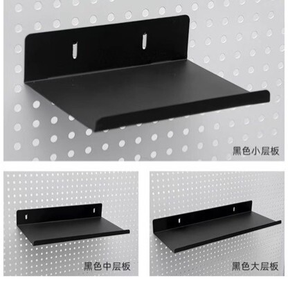 6mm Hole Diameter 1.6cm Hole Spacing Round Hole Iron Perforated Board Storage Accessories Shelf Hook Perforated Board Accessories