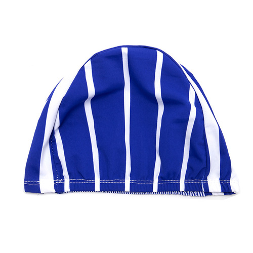 Polyester cloth swimming pool swimming cap, high elasticity adult universal design and color independent packaging cardboard hot spring swimming cap