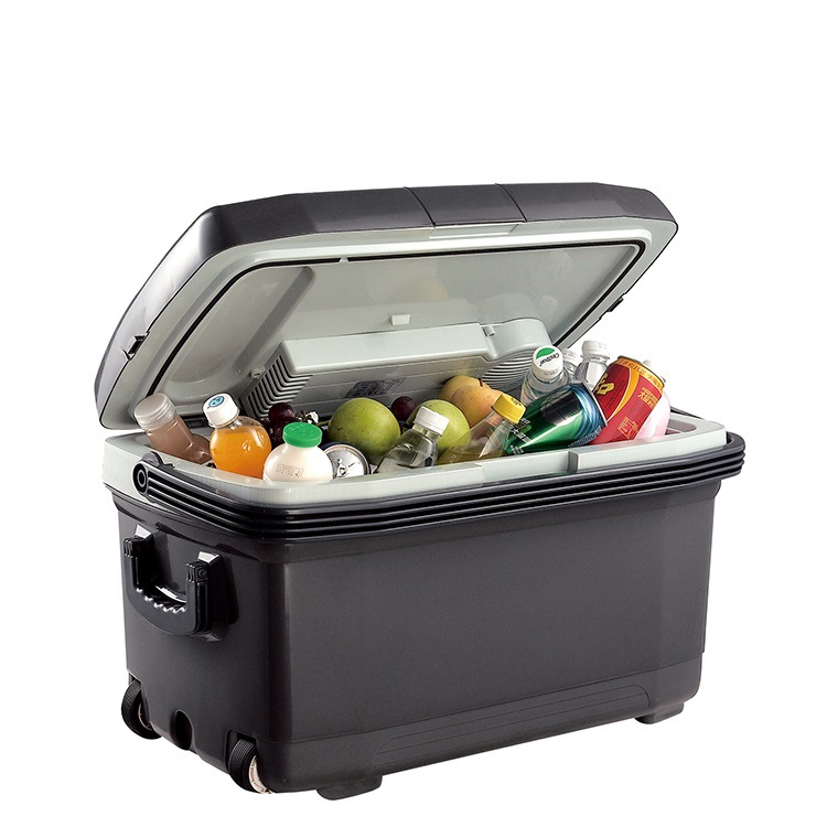 Procesamiento personalizado 45L refrigerador portátil al aire libre para automóviles domésticos de doble uso con ruedas refrigerador de gran capacidad refrigerador pequeño