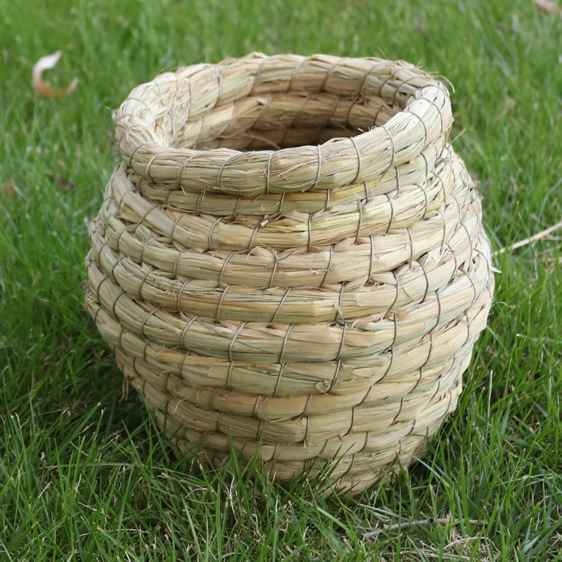 鸟窝草编草窝虎皮鹦鹉窝椰子窝鸟巢品用具小鸟窝鹦鹉繁殖箱窝用|undefined