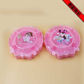 ps魔镜粉盒印花饰品装饰盒塑料盒  随身携带易收纳爆款厂家