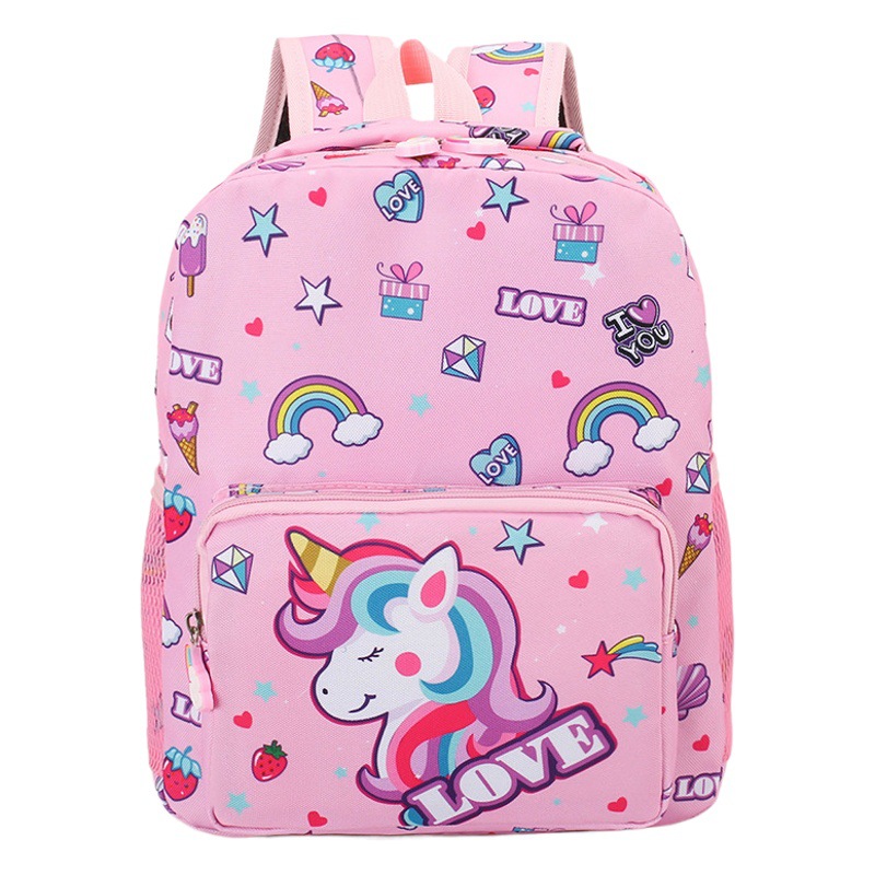 Comercio exterior kindergarten mochila niños y niñas 3-5 años unicornio dibujos animados reducción de la carga escolar de los niños