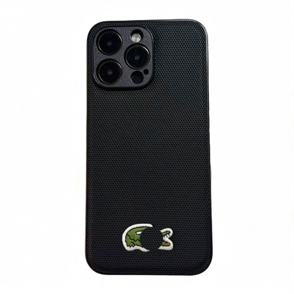 Suitable for Iphone16Promax Classy Cloth Texture Apple 17Pro Mobile Phone Case 14/13 Crocodile 15 Light and Non-Slip