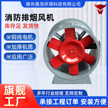 轴流式排烟通风机工业厂房通风排烟风机高温单速双速消防排烟风机