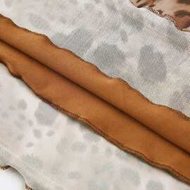 新款欧美时尚网纱豹纹半身裙女中裙高腰修身显瘦辣妹包臀裙潮