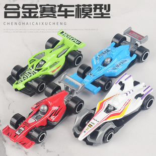 New Product Sliding Simulation Alloy F1 Racing Model Wholesale Children Mini Car Ornaments Boys Toys