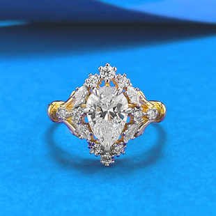 ϲ׿�錚ֱ���¿�925���y6*9mm����ˮ�ν�ָŮ�͹Ōm͢С�t��ͬ��