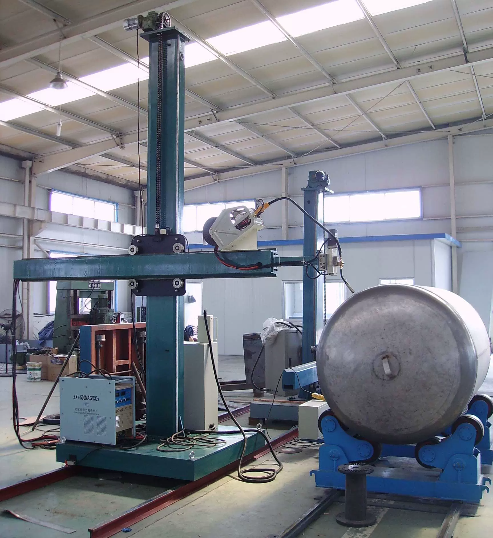 食品机械压力容器罐环缝焊接设备 罐体环缝桶体焊接机