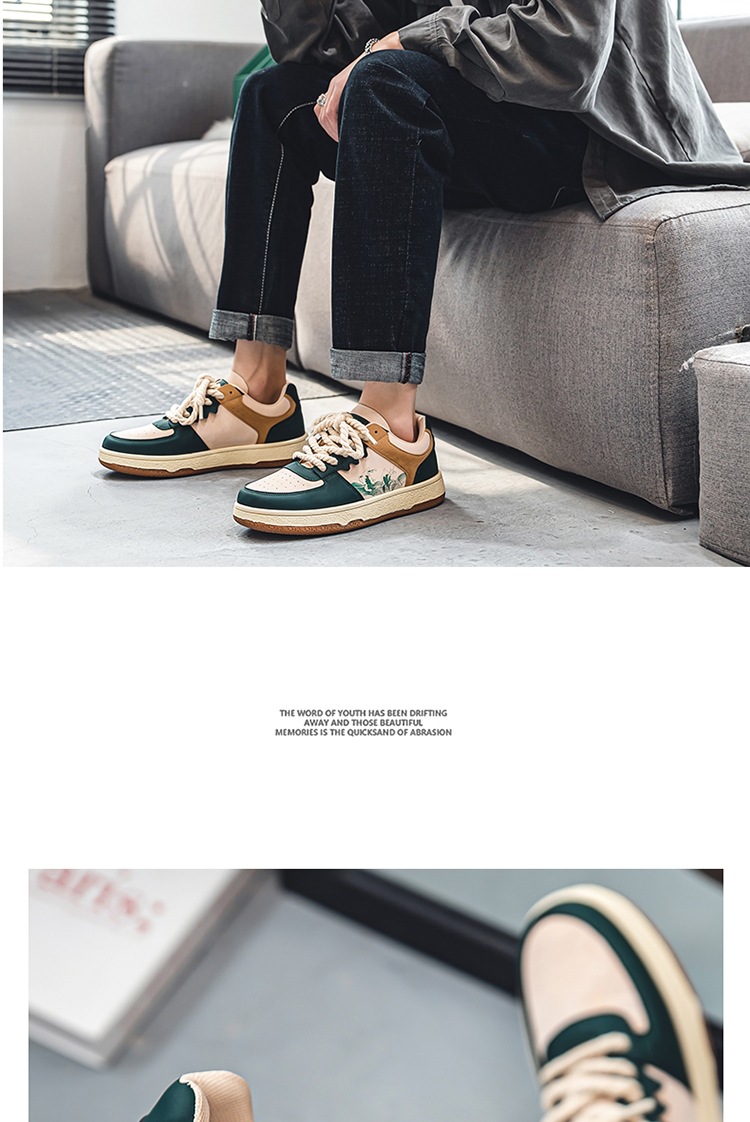 Spring Autumn Trendy Men's Casual New Four Seasons Versatile Breathable Korean Fashion Board Shoes Flat and Lightweight_voghion.com