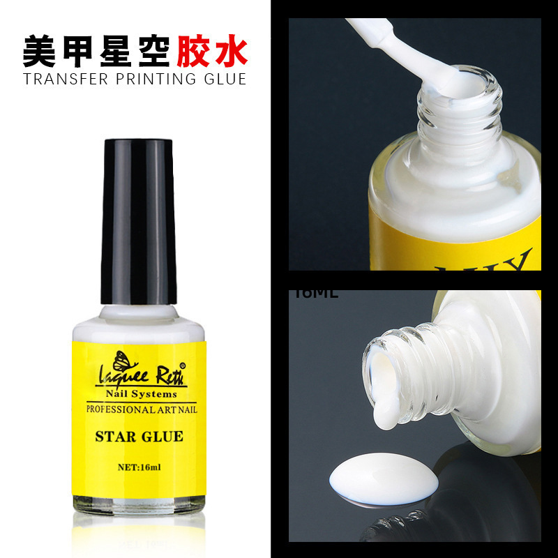 Cross-Border Nail Art Starry Sky Glue Wholesale Nail Starry Sky Transfer Paper Glue Starry Sky Nails Starry Sky Paper Creative Special Glue