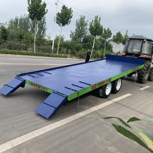 Shandong mobile unloading boarding bridge hydraulic boarding bridge logistics loading boarding bridge wholesale