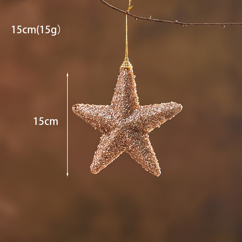 15 / 20cm árbol estrella estrella de cinco puntas champán oro rojo plata espuma de navidad estrella decoración props
