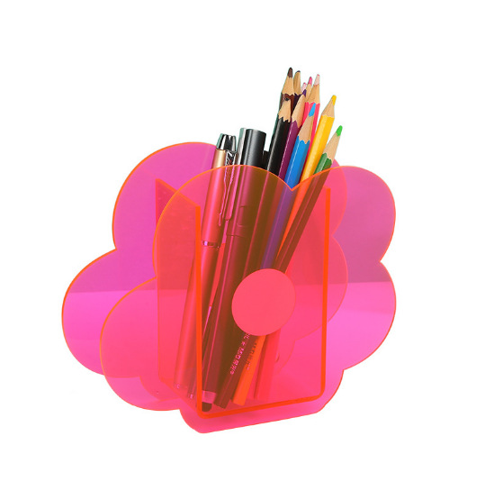 亚克力笔筒立牌个性卡通屏风立牌