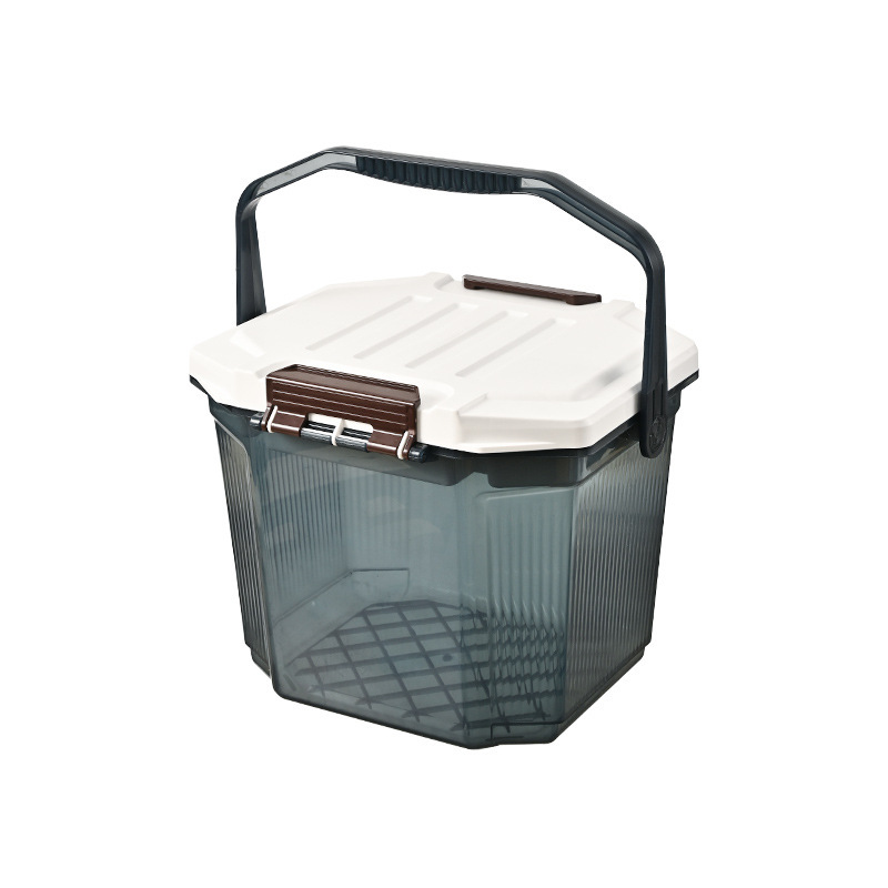 Fishing storage box can sit thick fishing bucket outdoor car car wash bucket plastic with lid portable crew scene box