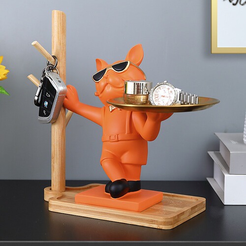Factory Direct Supply French Bulldog Trivet Home Decor Item Living Room Home Decor, Entrance Key Holder Desktop Trivet Moving In Gift