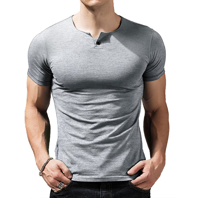 Cross-Border Men's Clothing 2021 New European and American Men's Short-Sleeved Spring and Summer T-Shirts Amazon Export Large Size Clothing