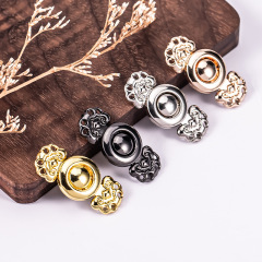 國風漢服子母扣明制金屬盤扣旗袍對扣雲肩輔料搭扣紐扣復古扣子